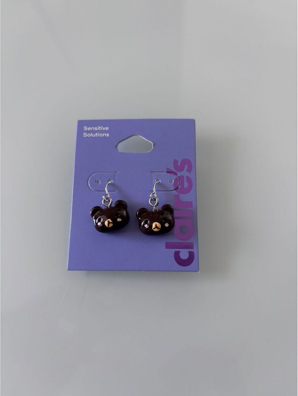 Bear dangle ear rings Sensitive Solutions